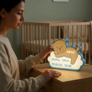 DUS BULUTU 3D baski isik kutusu